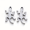 Tarnish Resistant 201 Stainless Steel Pendants X-STAS-N092-48-2