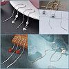 Beebeecraft 2 Pairs Sterling Silver Stud Earring Findings STER-BBC0007-08-6