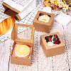 Square Paper Biscuit Boxes with Lace Edged Square Clear Window CON-TAC0001-12A-02-7