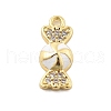 Brass Micro Pave Cubic Zirconia Pendants KK-L228-24G-02-1