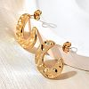 304 Stainless Steel Stud Earrings for Women EJEW-L296-080G-2