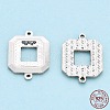 925 Sterling Silver Connector Charms STER-T006-01-4