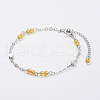 Natural Gemstone Anklets AJEW-AN00224-2