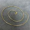 Brass Box Chain Necklaces NJEW-BB66530-C-1