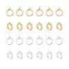 DICOSMETIC 24Pcs 2 Colors 201 Stainless Steel Huggie Hoop Earrings Findings STAS-DC0015-46-8