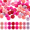 SUNNYCLUE 96Pcs 12 Colors Food Grade Eco-Friendly Silicone Abacus Beads SIL-SC0001-87E-1
