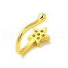 Clear Cubic Zirconia Star Clip on Nose Ring AJEW-F059-16G-2