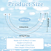 304 Stainless Steel Bra Underwire FIND-WH0421-34F-2