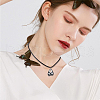 Beebeecraft 2Pcs Braided Round Leather Cord Necklace Making NJEW-BBC0001-19B-01-6
