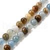 Natural Blue Calcite Beads Strands G-H312-C02-6mm-2