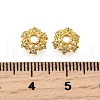 Star Brass Micro Pave Cubic Zirconia Bead Caps KK-K300-05A-G-3