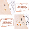 SUPERFINDINGS 12Pcs 2 Colors Brass Micro Pave Cubic Zirconia Charms KK-FH0007-76-3