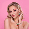 SUPERFINDINGS 56Pcs 4 Colors Transparent Resin Pendants RESI-FH0001-64-7
