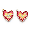 Alloy Enamel Pendants ENAM-T009-64-RS-2