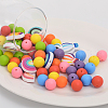 CHGCRAFT 17 Style Food Grade Eco-Friendly Silicone Beads SIL-CA0001-63-3