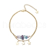 304 Stainless Steel Charm Anklets AJEW-AN00510-6