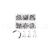 AHADERMAKER 195Pcs 6 Styles 304 Stainless Steel Cord Ends FIND-GA0004-07-7
