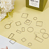 DELORIGIN DIY 304 Stainless Steel Geometry Dangle Earrings Making Kit DIY-DR0001-36-5