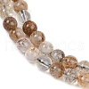 Natural Black Gold Rutilated Quartz Beads Strands G-H093-B03-6mm-4