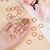 Beebeecraft 20Pcs Alloy Spring Gate Rings FIND-BBC0002-21G-3