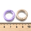 Spray Painted Alloy Spring Gate Rings PALLOY-A022-01A-3