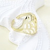 Brass Cuff Rings for Women RJEW-G347-14G-3