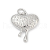 Brass Pave Cubic Zirconia Pendants KK-U062-41P-1