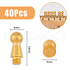 SUPERFINDINGS 40Pcs Steel Nipple Stud Rivets FIND-FH0008-02G-2