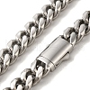 Non-Tarnish 304 Stainless Steel Curb Necklaces NJEW-Q337-04A-P-2