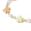 2Pcs 2 Colors Plastic Beads Braided Bead Bracelets BJEW-JB11784-4