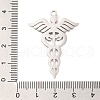 Anti-Tarnish 304 Stainless Steel Snake Pendants STAS-S150-02P-3