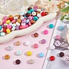 ANATTASOUL 180Pcs 18 Colors Rondelle Food Grade Eco-Friendly Silicone Beads SIL-AN0001-02-7