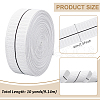 BENECREAT 10 Yards Flat Polyester Elastic Cord SRIB-BC0001-35A-2