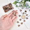 SUPERFINDINGS 100Pcs Brass Stamping Blank Tag Charms KK-FH0002-60R-3