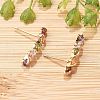 Stick Brass Micro Pave Cubic Zirconia Stud Earrings for Women EJEW-G428-19G-01-3