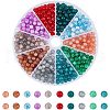  460Pcs 10 Colors Imitation Jade Glass Beads Strands DGLA-NB0001-04-1