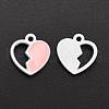 Spray Painted Alloy Enamel Charms ENAM-R136-39A-2