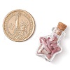 3Pcs Glass Wishing Bottle Decorations PALLOY-JF03092-2