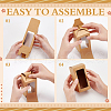 Kraft Paper Candy Boxes with PVC Clear Window CON-WH0097-07A-02A-4