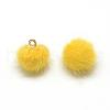 Faux Mink Fur Covered Charms WOVE-S084-36L-1