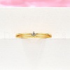 Brass Micro Pave Cubic Zirconia Cuff Rings for Women RJEW-H247-34G-01-3