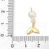 Natural Cultured Freshwater Pearl & Brass Pendants KK-U062-15G-3