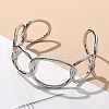 ElectrophoresisIron Cuff Bangles for Women BJEW-M057-06P-4