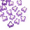 Transparent Butterfly Acrylic Beads X-TACR-Q007-01A-1