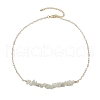 Natural & Synthetic Mixed Gemstone Chip Bib Necklaces NJEW-JN04950-5