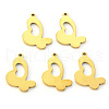 PVD Vacuum Plating 304 Stainless Steel Pendants X-STAS-N092-90G-1