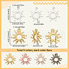 SUNNYCLUE 40Pcs 5 Styles Alloy Pendant Cabochon Settings FIND-SC0008-49-2