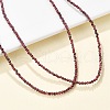 Natural Garnet Beaded Necklaces NJEW-K114-A-A04-4