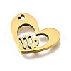 201 Stainless Steel Pendants STAS-A116-01G-06-2