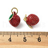 Brass Enamel Pendants KK-R229-07G-03-3